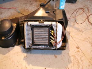 Heater Core Installed in Original Core in HVAC case