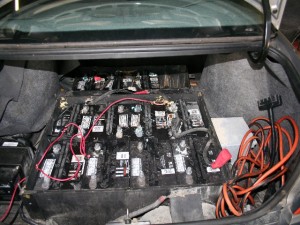 Rear battery box with cables removed